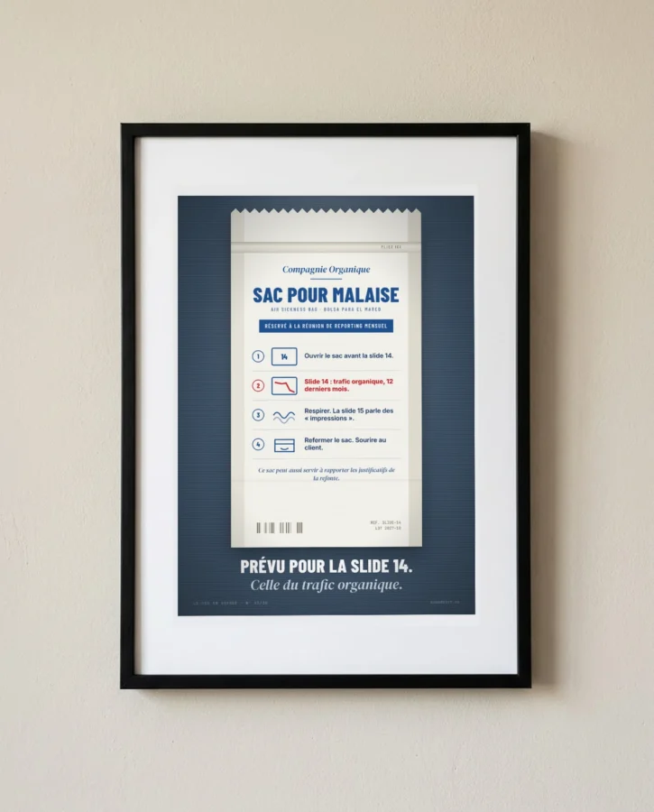 Sac pour malaise, réservé au reporting – Posters