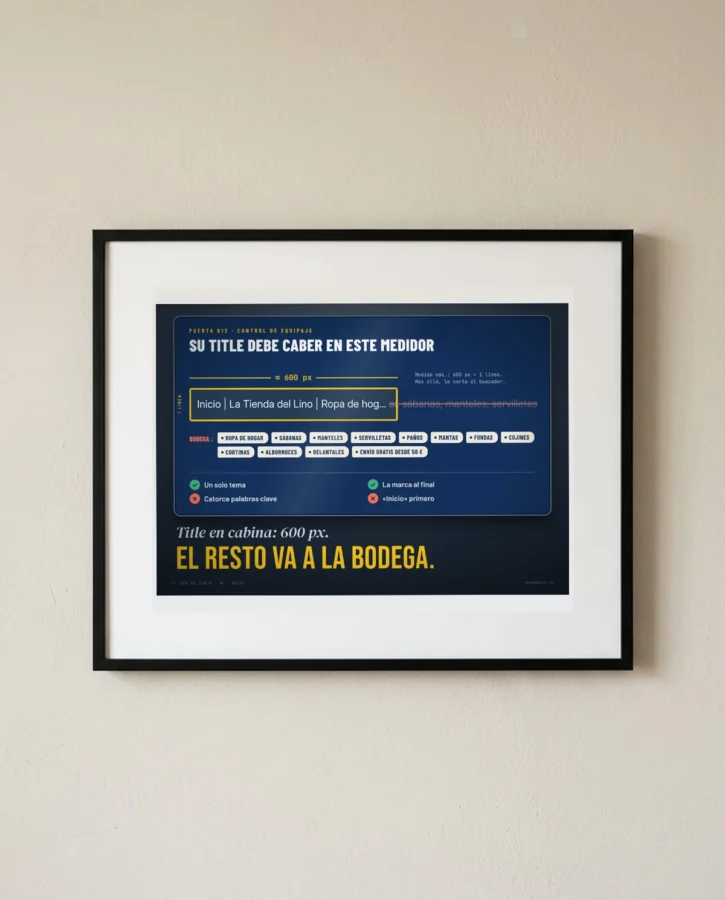 Medidor de cabina: la etiqueta title, 600 px – Pósters