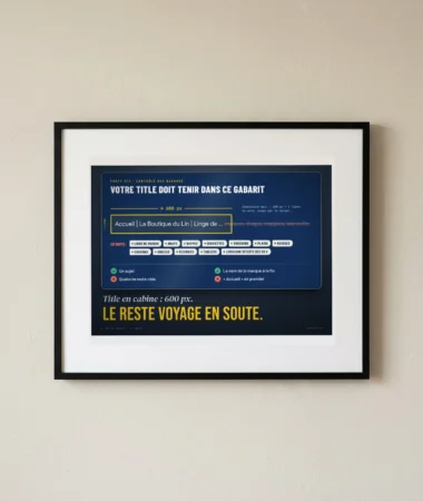 Gabarit cabine : la balise title, 600 px – Posters