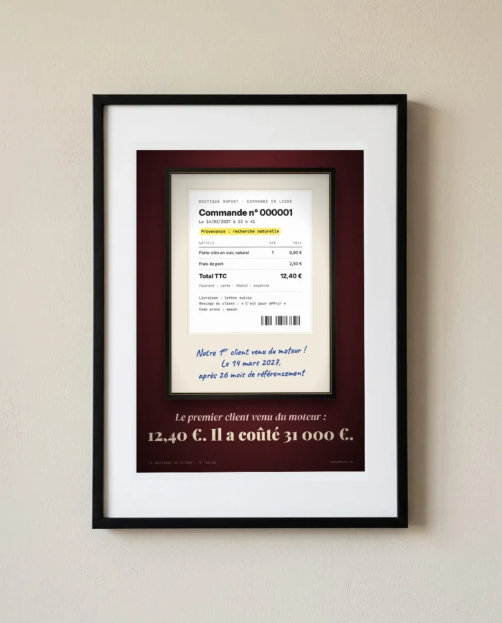 Le premier client venu du moteur – Posters