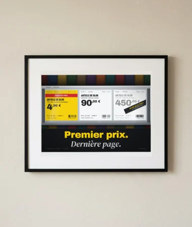 Premier prix, dernière page – Posters