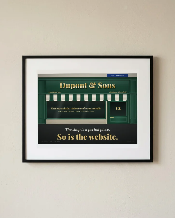 Established 1962, website of the same vintage – Posters