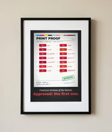 Print proof: “Buy” button, version 14 – Posters