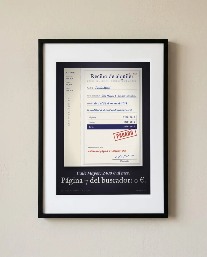 Recibo del alquiler: la mejor ubicación – Pósters