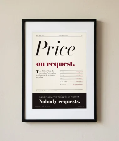 Price on request, visits on request – Posters