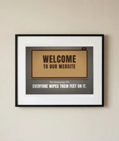 Welcome to our website, the doormat – Posters