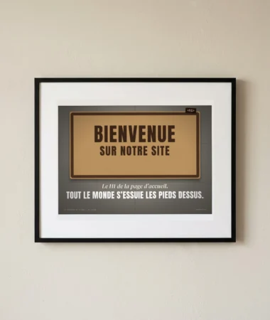 Bienvenue sur notre site, le paillasson – Posters