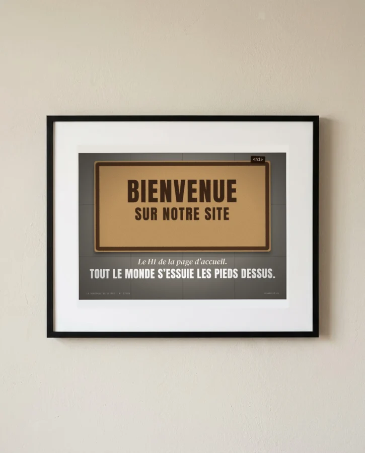 Bienvenue sur notre site, le paillasson – Posters