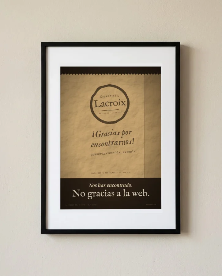 Nos has encontrado, no gracias a la web – Pósters