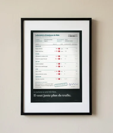 Bilan d’analyses du site – Posters