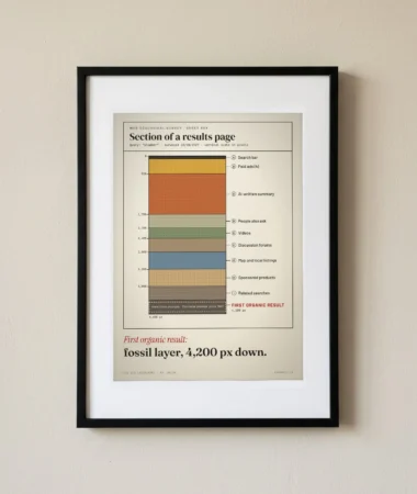 Geological section of a results page – Posters