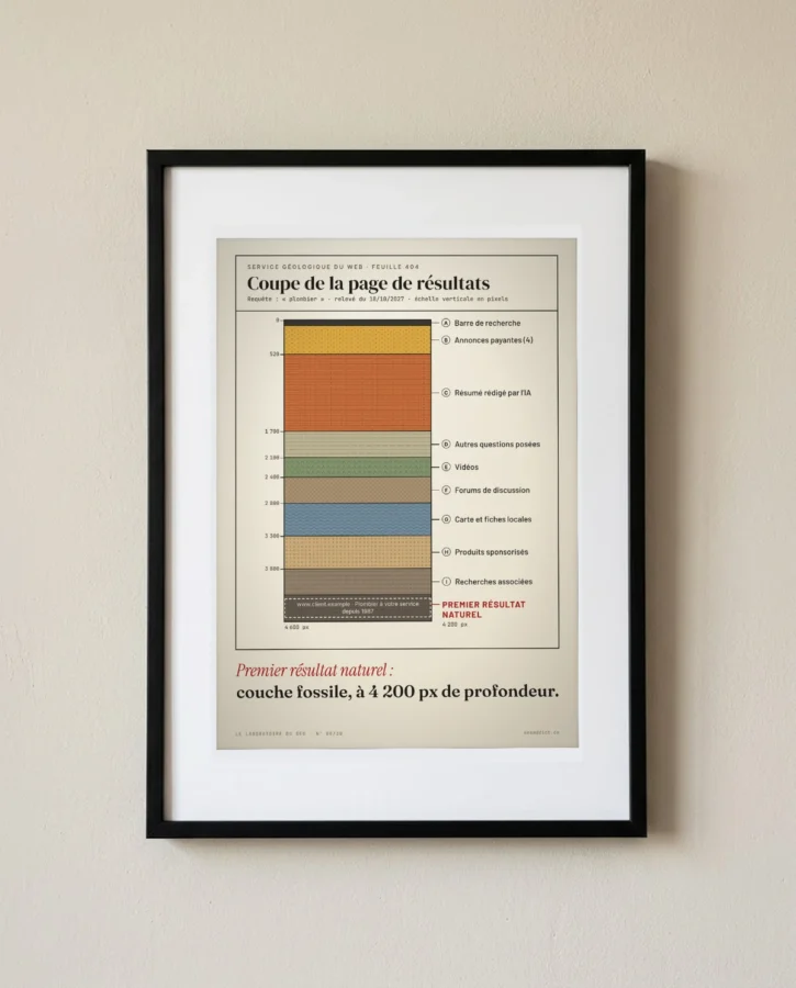 Coupe géologique d’une page de résultats – Posters