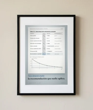 Tabla de semividas de la agencia – Pósters