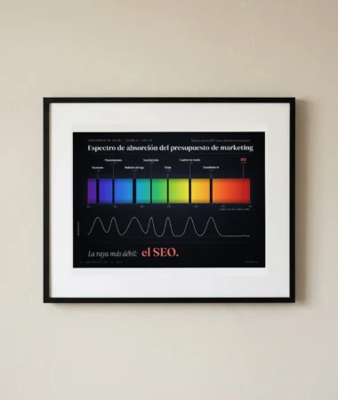 Espectro de absorción del presupuesto de marketing – Pósters