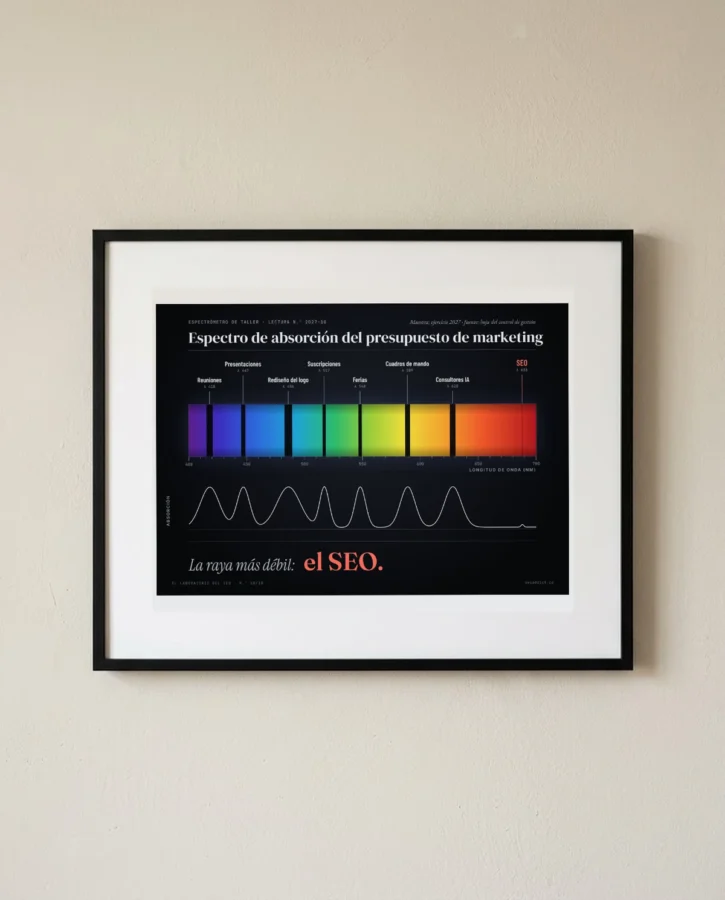 Espectro de absorción del presupuesto de marketing – Pósters