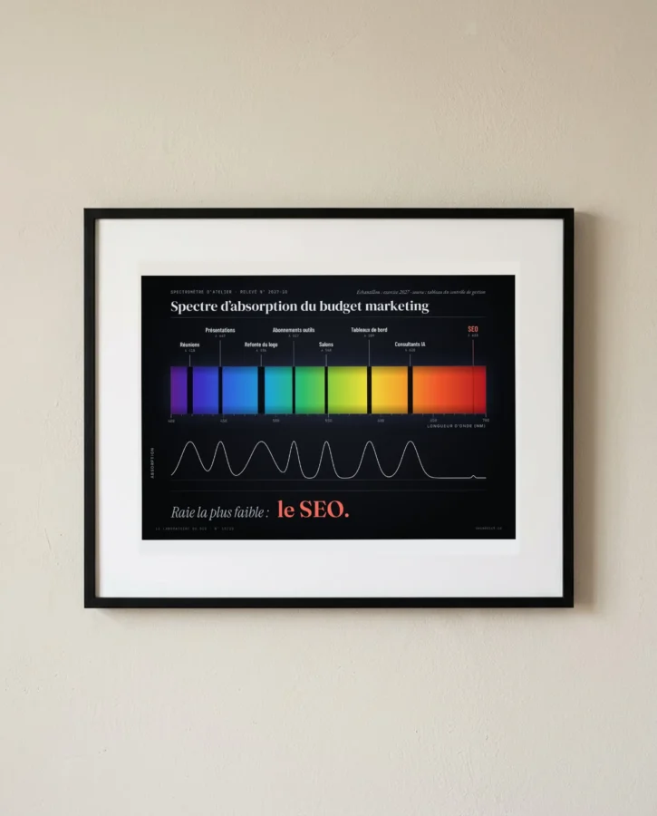 Spectre d’absorption du budget marketing – Posters