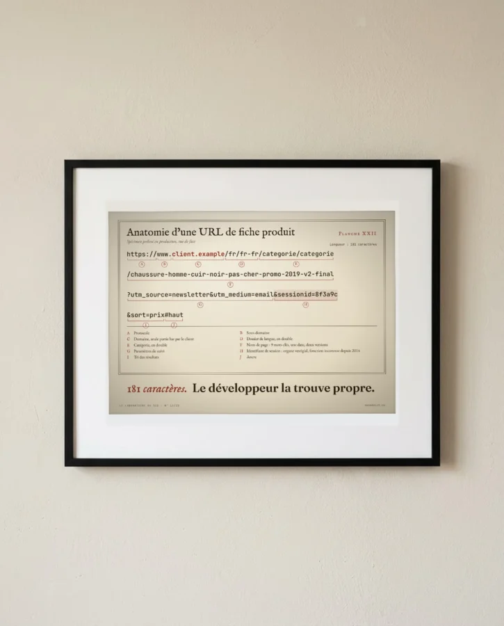 Anatomie d’une URL de fiche produit – Posters
