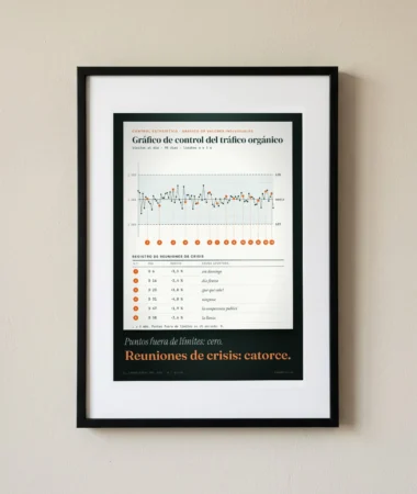 Gráfico de control del tráfico, catorce reuniones de crisis – Pósters
