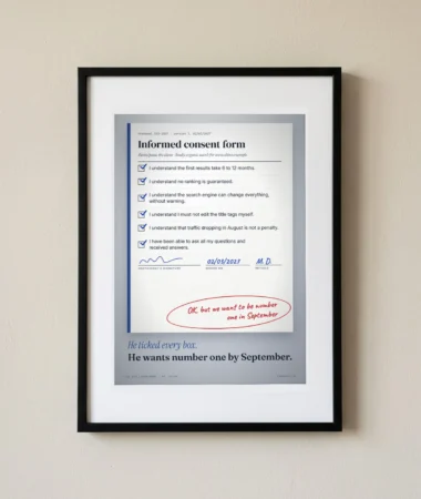 The client’s informed consent – Posters