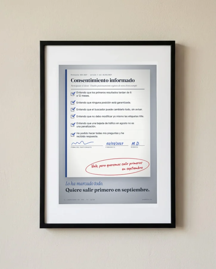 Consentimiento informado del cliente – Pósters