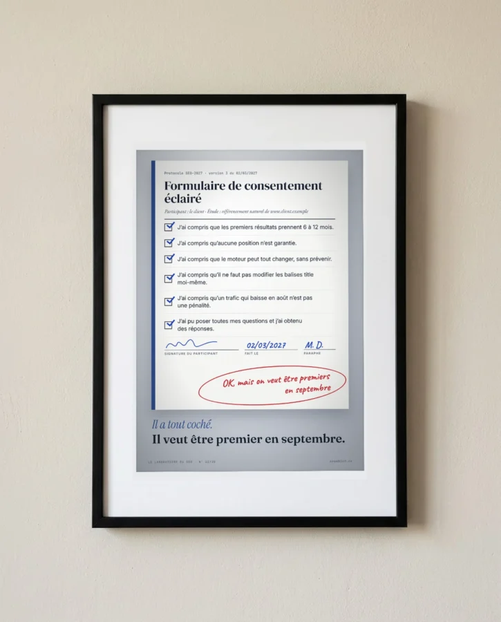 Consentement éclairé du client – Posters