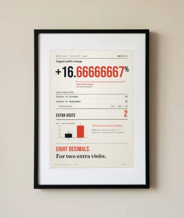 Eight decimals for two visits – Posters