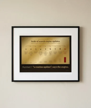 Richter scale of search updates – Posters