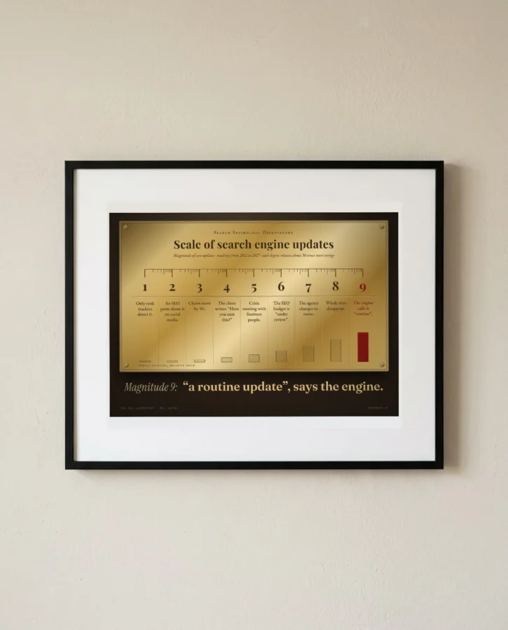 Richter scale of search updates – Posters