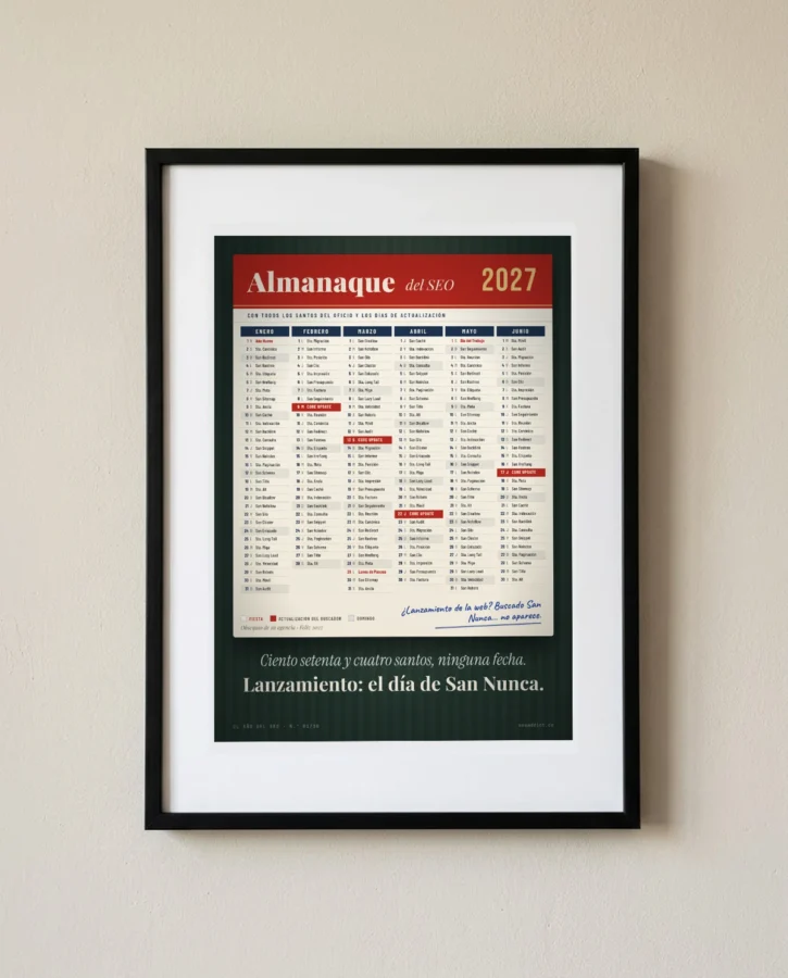 Almanaque del SEO 2027 – Pósters