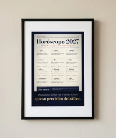 Horóscopo 2027, ascendente core update – Pósters