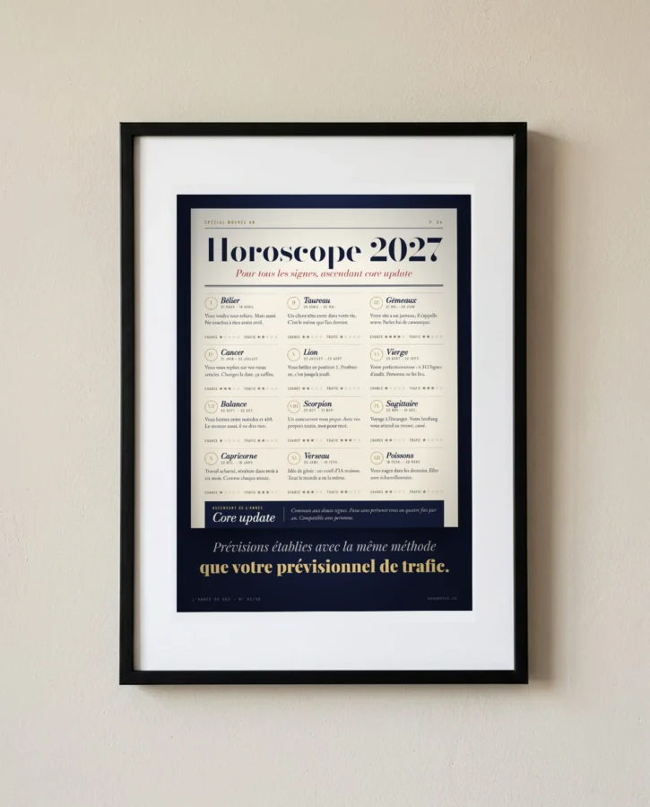 Horoscope 2027, ascendant core update – Posters