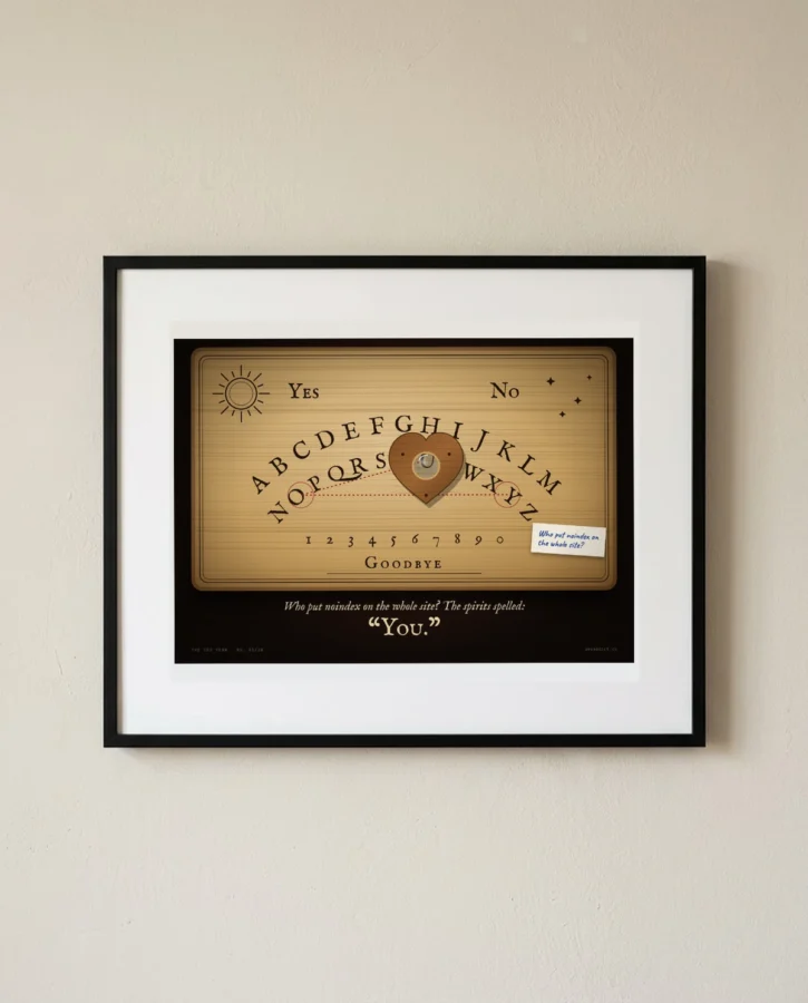Séance: Who Put the Noindex On? – Posters