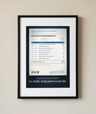 Relevé de carrière d’un SEO, départ en retraite – Posters