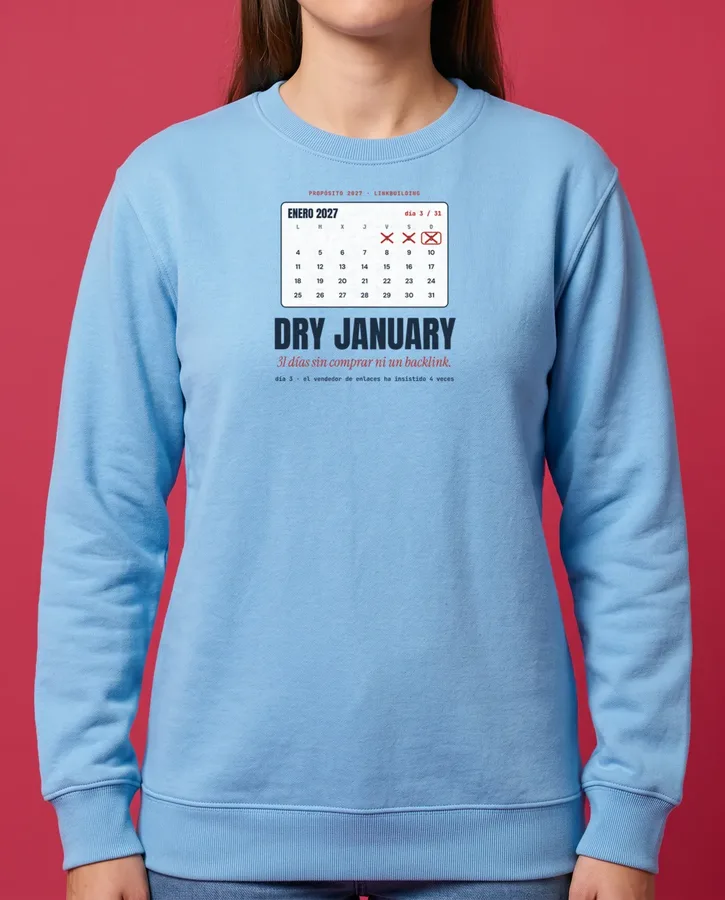 Dry January: cero enlaces comprados – Textil adulto