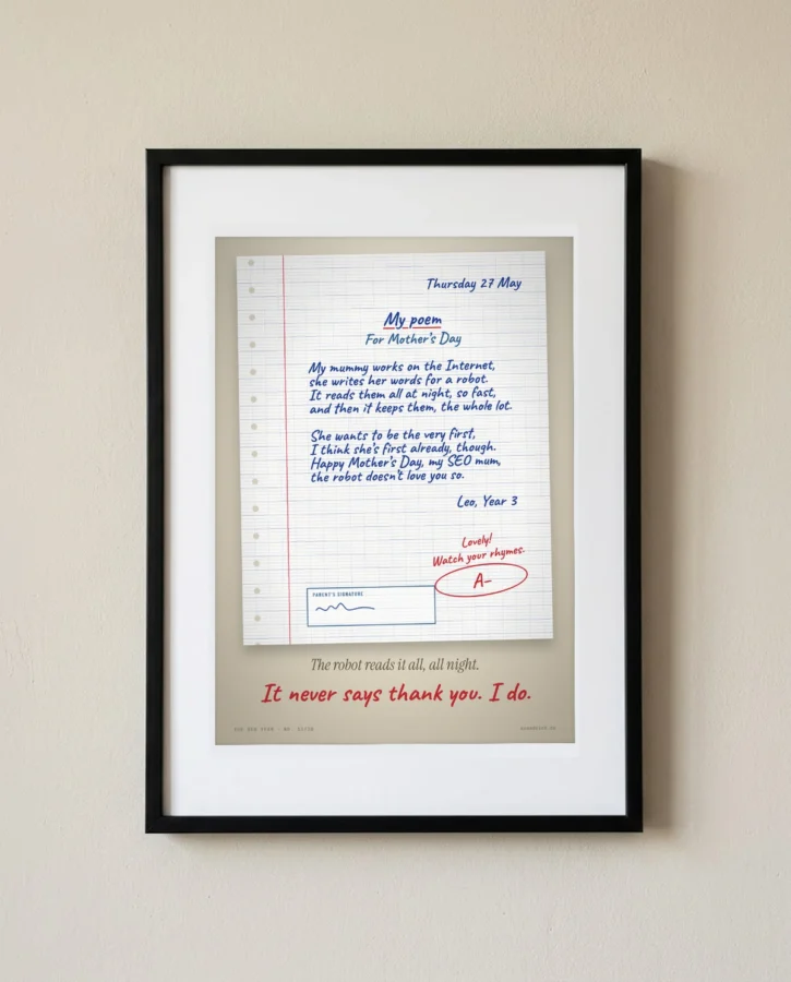 A Poem for My SEO Mum – Posters