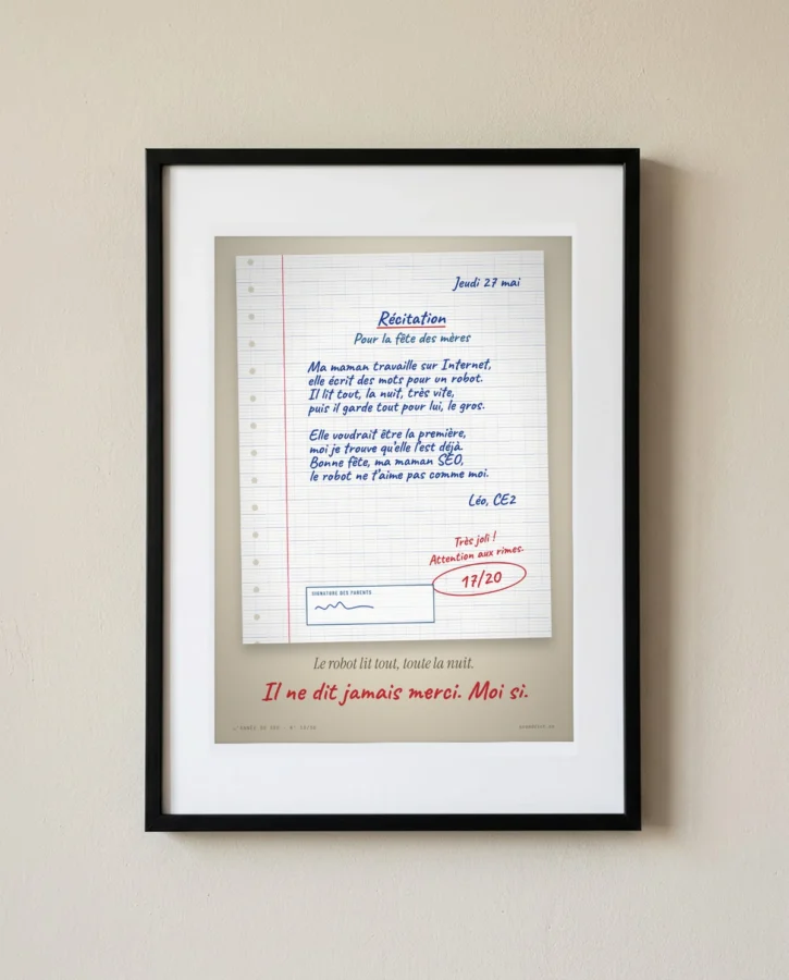 Récitation pour ma maman SEO – Posters