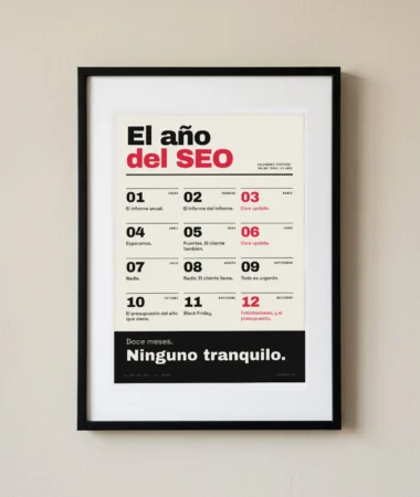 El año del SEO, mes a mes – Pósters