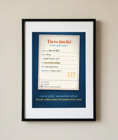 Invitation d’anniversaire : à l’ancienne adresse – Posters