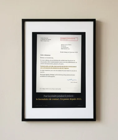 Lettre de démission : joignable par le formulaire de contact – Posters