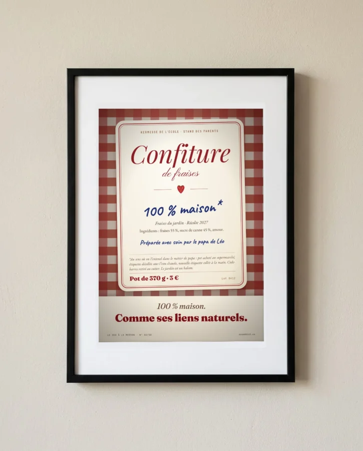 Confiture 100 % maison, comme ses liens – Posters