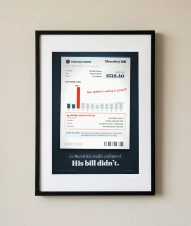 The March electricity bill – Posters