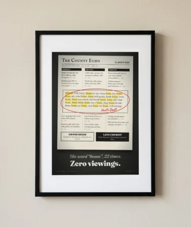 The optimised classified ad – Posters