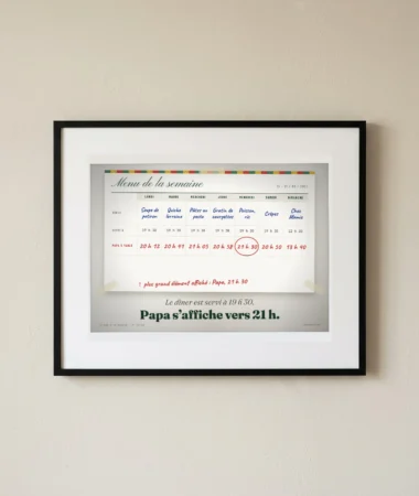 Le menu de la semaine, Papa à 21 h – Posters