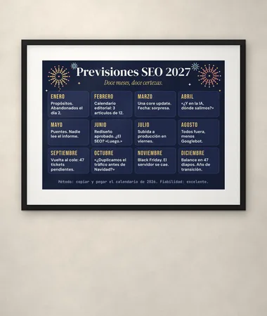 Previsiones SEO 2027, doce certezas – Pósters
