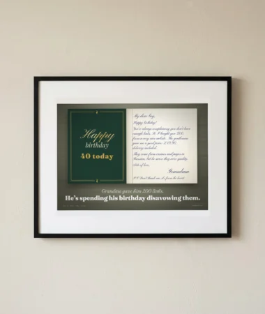 Grandma’s present: 200 links – Posters