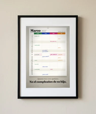 El calendario familiar de marzo – Pósters
