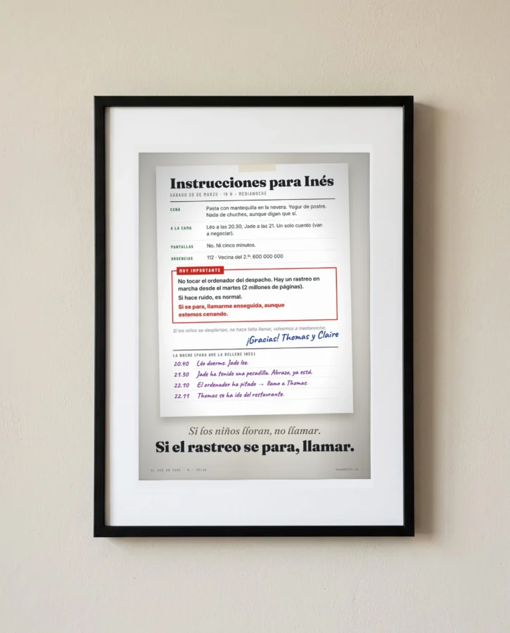 Instrucciones para la canguro – Pósters