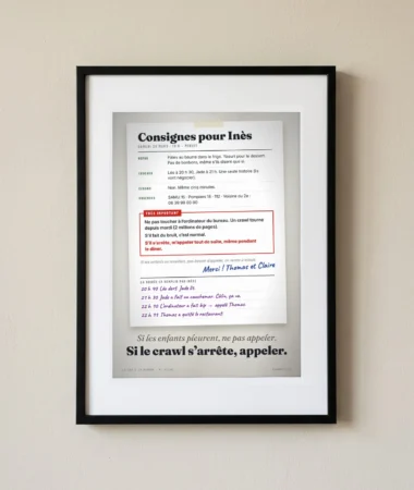 Consignes pour la baby-sitter – Posters