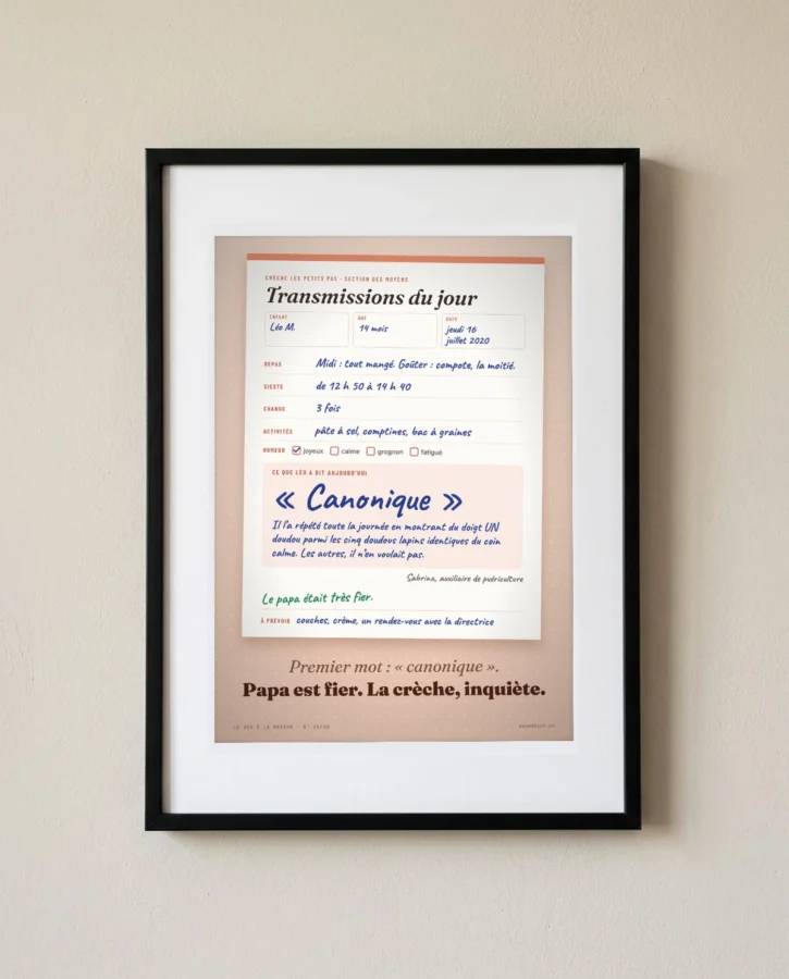 Premier mot : « canonique » – Posters