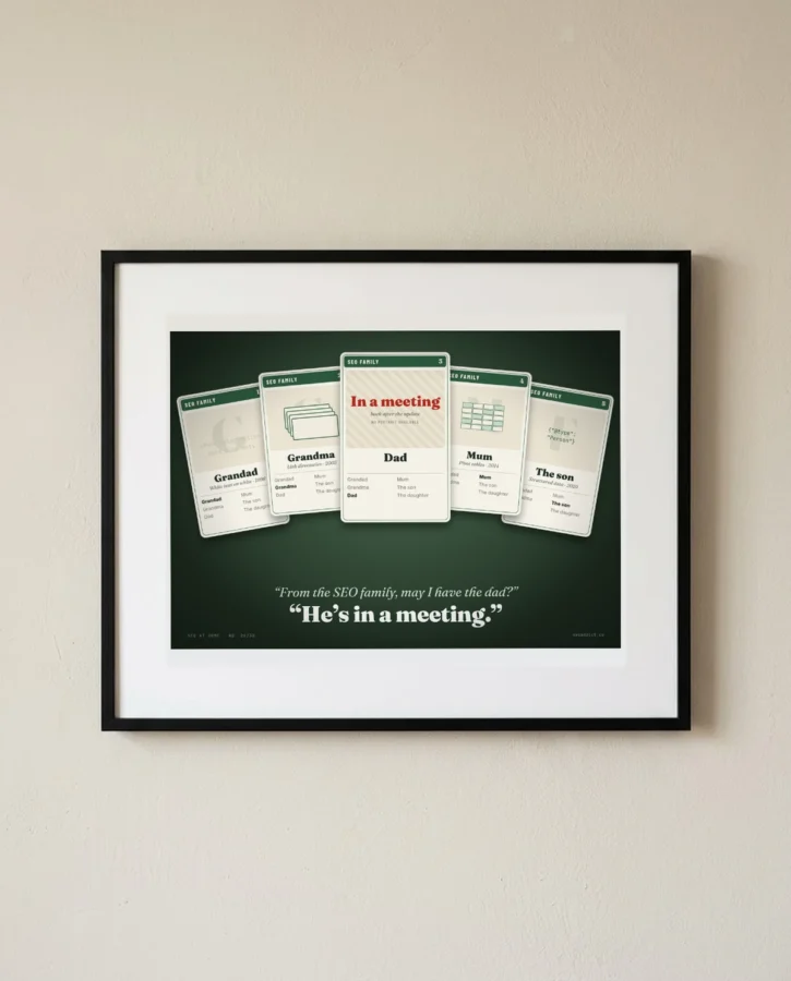 In the SEO family, I’d like the father – Posters